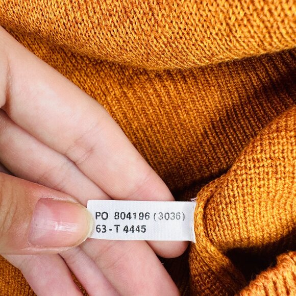 Tommy Bahama Sweater Mens XL VNeck Cotton Silk Orange Pullover - Picture 3 of 8